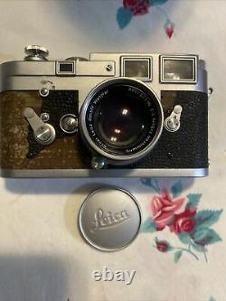 Leica M-3 with lens 5cm 12 MC meter 820 206 double stroke