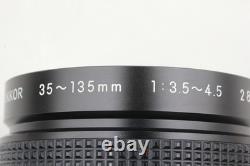 Lens MINT Nikon FA Black 35mm SLR Film Camera Body + Ai-s 35-135mm Lens JAPAN