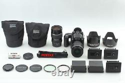 Lens MINT Pentax 645N Film Camera FA 45-85mm 80-160mm +120 back x 3 From JAPAN