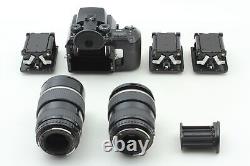 Lens MINT Pentax 645N Film Camera FA 45-85mm 80-160mm +120 back x 3 From JAPAN
