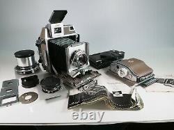Linhof Super Technika IV 6x9 120 Medium Format Rangefinder Camera 3 Lens Outfit