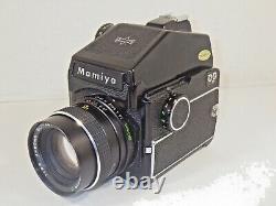 MAMIYA M645 CAMERA & SEKOR C 80mm f/2.8 LENS GRIP 210mm LENS CARRY CASE & EXTRAS