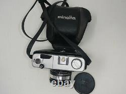 MINOLTA HI-MATIC 7SII 35MM FILM CAMERA WithROKKOR 40MM f11.7 LENS CASE & 2 FILTER