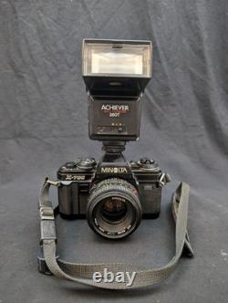 MINOLTA X-700 Silver Body 35mm Film Camera MD 50mm F/1.7 Lens JAPAN