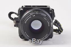 MINT- BRONICA ETRSi with75mm f2.8 LENS, 120 BACK, DS, CAP, NO PRISM, TESTED, NICE