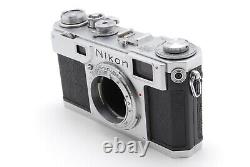 MINT-CLA'D? Nikon S2 Silver Film Camera Nikkor 5cm 50mm f/1.4 From JAPAN