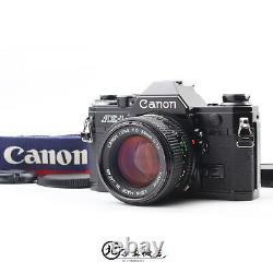 MINT Canon AE-1 35mm film Camera SLR Black NEW FD 50mm f1.4 Lens From JAPAN