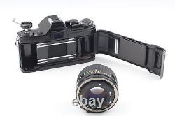 MINT Canon AE-1 35mm film Camera SLR Black NEW FD 50mm f1.4 Lens From JAPAN