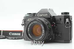 MINT Canon AE-1 Black 35mm Film Camera SLR New FD 50mm f1.8 Lens From JAPAN