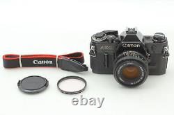 MINT Canon AE-1 Black 35mm Film Camera SLR New FD 50mm f1.8 Lens From JAPAN