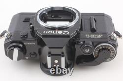 MINT+++ Canon AE-1 Black 35mm SLR Film Camera New FD 50mm F1.4 Lens From JAPAN