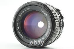 MINT+ Canon AE-1 Program 35mm film Camera body Black NEW FD 50mm f1.4 Lens JAPAN