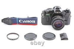 MINT Canon AE-1 Program Black Film Camera New FD 50mm f1.4 Lens From JAPAN