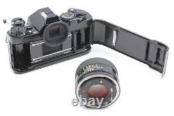 MINT Canon AE-1 Program Black Film Camera New FD 50mm f1.4 Lens From JAPAN