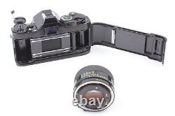 MINT Canon AE-1 Program SLR Film Camera black body NFD 50mm f1.4 lens JAPAN