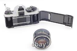 MINT Canon AE-1 Program Silver 35mm film Camera NEW FD 50mm f1.4 Lens JAPAN