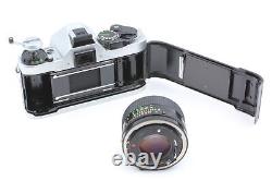 MINT Canon AE-1 Program Silver 35mm film Camera NEW FD 50mm f/1.4 Lens JAPAN