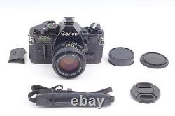 MINT Canon AE-1 Program black 35mm film Camera NEW FD 50mm f1.4 Lens FromJAPAN