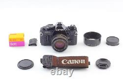 MINT Canon AE-1 Program black 35mm film Camera NEW FD 50mm f1.4 Lens FromJAPAN