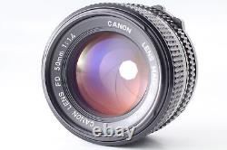MINT Canon AE-1 Program black 35mm film Camera NEW FD 50mm f1.4 Lens FromJAPAN