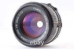 MINT Canon AE-1 Program black 35mm film Camera NEW FD 50mm f1.4 Lens FromJAPAN