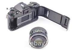 MINT Canon AE-1 Program black 35mm film Camera NEW FD 50mm f1.4 Lens FromJAPAN