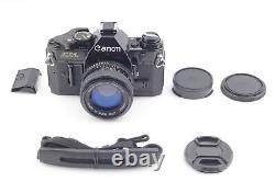 MINT Canon AE-1 Program black 35mm film Camera New FD 50mm f/1.4 Lens JAPAN
