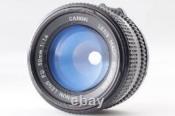 MINT Canon AE-1 Program black 35mm film Camera New FD 50mm f/1.4 Lens JAPAN
