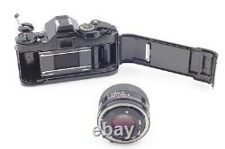 MINT Canon AE-1 Program black 35mm film Camera New FD 50mm f/1.4 Lens JAPAN