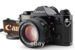 MINT Canon AE-1 Program black 35mm film Camera New FD 50mm f/1.4 lens JAPAN