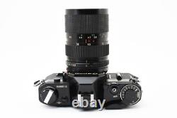 MINT? Canon AE-1 SLR Black Film Camera NEW FD 35-70mm F/4 Lens From JAPAN