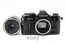 MINT? Canon AE-1 SLR Black Film Camera NEW FD 35-70mm F/4 Lens From JAPAN