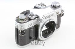 MINT Canon AE-1 Silver 35mm Film Camera SLR New FD 50mm f1.4 Lens From JAPAN