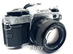 MINT Canon AE-1 program 35mm SLR Film Camera New FD 50mm f/1.4 Lens NFD JAPAN
