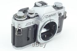 MINT Canon AE-1 silver 35m Film Camera Body NEW FD 28mm f2.8 Lens From JAPAN