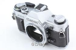 MINT Canon AE-1 silver 35m Film Camera Body NEW FD 50mm f1.4 Lens From JAPAN