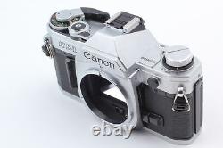 MINT Canon AT-1 silver 35m Film Camera Body NEW FD 50mm f1.4 Lens From JAPAN
