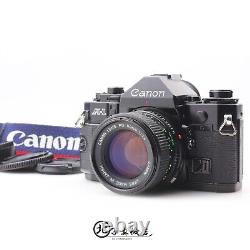 MINT+ Canon A-1 35mm Film camera Black body New FD 50mm f1.4 Lens From JAPAN
