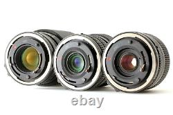 MINT? Canon A-1 A1 35mm SLR Film Camera NFD New FD 3Lens Set withCase From