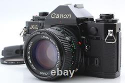 MINT Canon A-1 A1 SLR Film Camera Black body New FD NFD 50mm f/1.4 Lens JAPAN