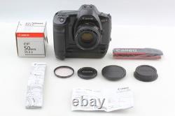 MINT Canon EOS-1HS Film Camera EF 50mm f1.8 ii Lens E1 Power Booster FromJAPAN