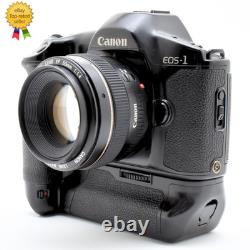 MINT? Canon EOS-1 EOS1 35mm SLR Film Camera AF EF 50mm F/1.4 Lens From JAPAN