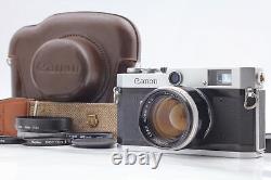 MINT Canon P Rangefinder 35mm Film Camera 50mm F/1.4 With Case Hood From JAPAN