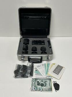 MINT Contax G2 Black Camera Millennium edition + 28mm 45mm 90mm Lens +TLA 200