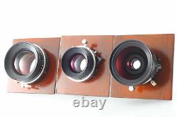 MINT Deardorff 5x7 Field Camera Large Format with90mm 150mm 210mm Lens From JAPAN