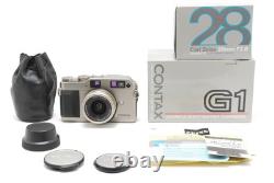 MINT IN BOX Contax G1 35mm Film Camera 28mm F/2.8 Lens Set From Japan