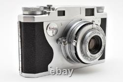 MINT? Konica IIB II B Rangefinder 35mm Film Camera 50mm F/3.5 Lens JAPAN