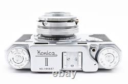 MINT? Konica IIB-m II B-m Rangefinder 35mm Film Camera 45mm F/3.5 Lens JAPAN