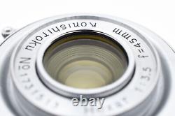 MINT? Konica IIB-m II B-m Rangefinder 35mm Film Camera 45mm F/3.5 Lens JAPAN