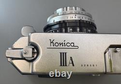 MINT Konica IIIA Rangefinder Film Camera Body 48mm F2 Lens From Japan #CK251